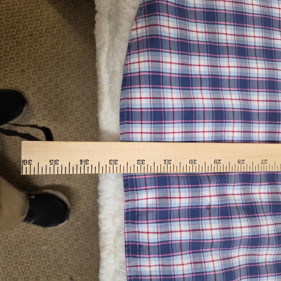 Peter Millar Mens Extra Extra Large Plaid Button Down Shirt 100% Cotton - Picture 5 of 6